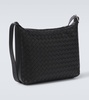 Traveler Small Intreccio leather shoulder bag