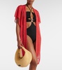 Fringed Lurex® beach cover-up