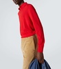 Virgin wool polo sweater