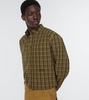 Checked cotton poplin shirt