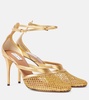 Infradito Fishnet 90 leather pumps