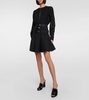 Belted wool minidress