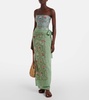 Lavanda cotton and silk beach cover-up