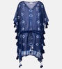 Tie-dye cotton kaftan