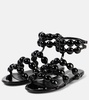 Sphere leather sandals