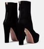 Saint Honore 120 suede platform ankle boots