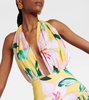 Marie Rose floral cotton midi dress