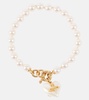 Sheryl faux pearl gold-plated bracelet