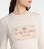 Logo printed layered top