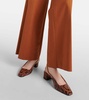 Ginza 35 snake-effect leather slingback pumps