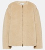 Panno alpaca, wool and silk teddy jacket