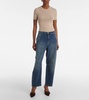 Amsterdam mid-rise barrel-leg jeans