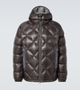 Quilted down jacket