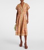 Acacia belted linen shirt dress