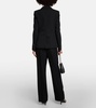 Single-breasted wool blend blazer