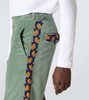 Oberon cotton velvet straight pants