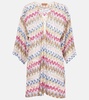 Zigzag knitted kaftan