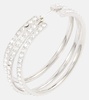 Vittoria crystal-embellished hoop earrings