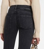 Low-rise straight jeans
