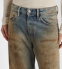 Penicillin distressed wide-leg jeans 