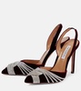 Gatsby 105 embellished velvet slingback pumps