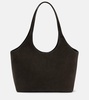 Cabas suede tote bag