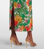 Printed off-shoulder maxi dress