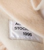 Logo fringed alpaca and wool-blend scarf