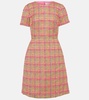 Checked midi dress