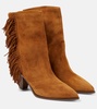 Marfa fringed suede ankle boots