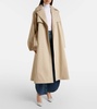 Cotton gabardine trench coat