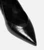 Polished leather pumps