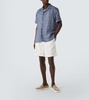 Printed linen shirt