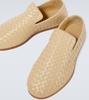 Leather Intrecciato Slippers