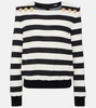 Striped jersey top