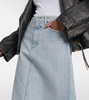 Hilla denim maxi skirt