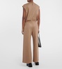 Wool and cashmere wide-leg pants