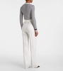 Aversa high-rise linen wide-leg pants