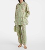 Florecer Honeysuckle linen wide-leg pants