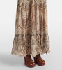 Throne Room gathered silk maxi dress 