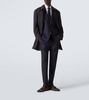 Wool, silk, and cashmere suit jacket