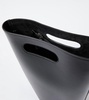 Folded leather tote bag