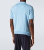 Cotton, silk and cashmere polo shirt