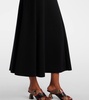 Platani pleated cotton-blend midi dress