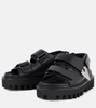 Leather slingback sandals