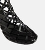Leather wedge ankle boots