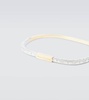 Embossed two-tone bracelet