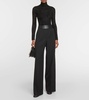 Turtleneck velvet bodysuit