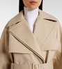 Cotton gabardine trench coat