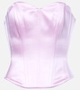 Cotton and silk satin corset